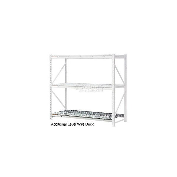 Global Industrial Additional Shelf, Extra Heavy Duty Rack, Wire Deck, 96inW x 48inD, Gray 504472A - main